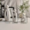 A Set of Minimalist-style Resin Ornaments Featuring Simple Shapes and Soft Colors