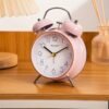 1pc 4-inch retro super loud alarm clock random color