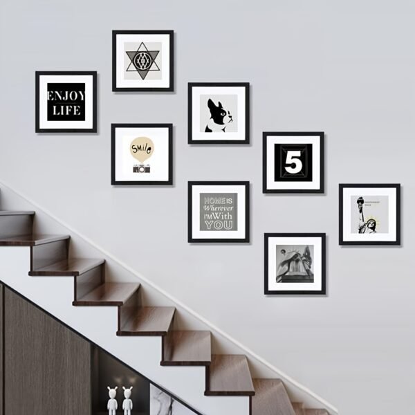 Classic Square Photo Frame Set – 6x6 Inch Wall Picture Frames