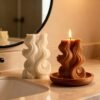 Creative Wave-Patterned Candles
