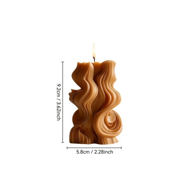 Creative Wave-Patterned Candles