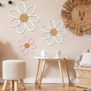 Set of 6 Daisy Wall Decorations