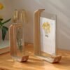 Contemporary Wooden Photo Frame with Acrylic Display, Vertical Rectangle 12.7x17.8cm