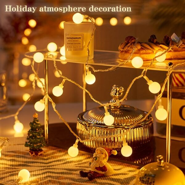 A Spherical String Light with 30 LED Fairy Lights