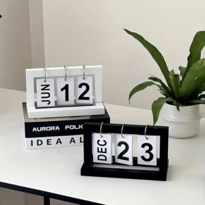 Easy Home Desktop Calendar Decoration white