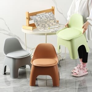 A Round Plastic Stool Random colour