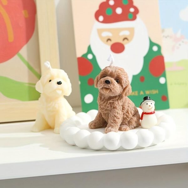 Adorable Little Dog Scented Candles Without Smoke