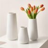 Plastic striped vase combination media