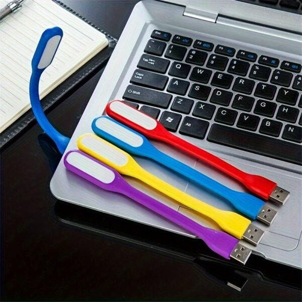 1PCS USB- Ultra-Thin Bendable LED Light Compatible for Smartphones/Tablets/Laptops random colour