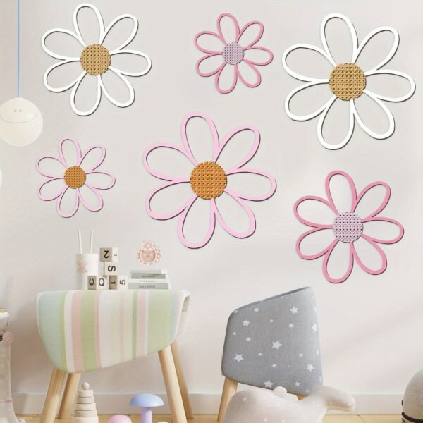 Set of 6 Daisy Wall Decorations