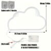 1pc Cloud Neon Sign warm white