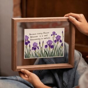 Wooden Floating Photo Frame – Double Acrylic Display