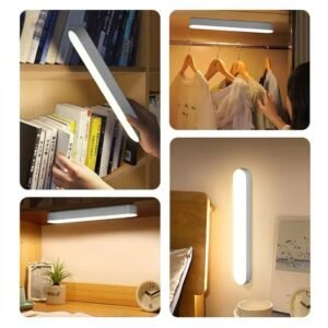 Rechargeable LED Light for Bedroom with 2 Bases 3 Colors Magnetic Emergency Desk Study Lamp with Rem