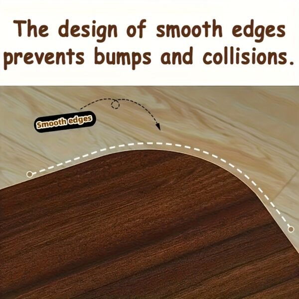 C-Shaped Side Table for Sofa