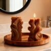 Creative Wave-Patterned Candles
