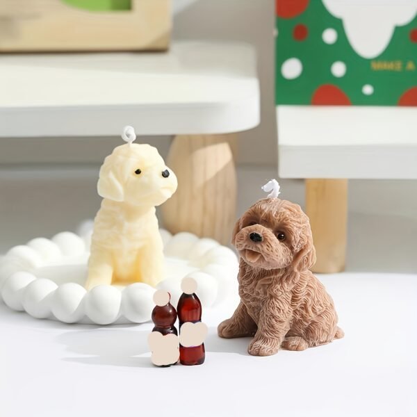 Adorable Little Dog Scented Candles Without Smoke